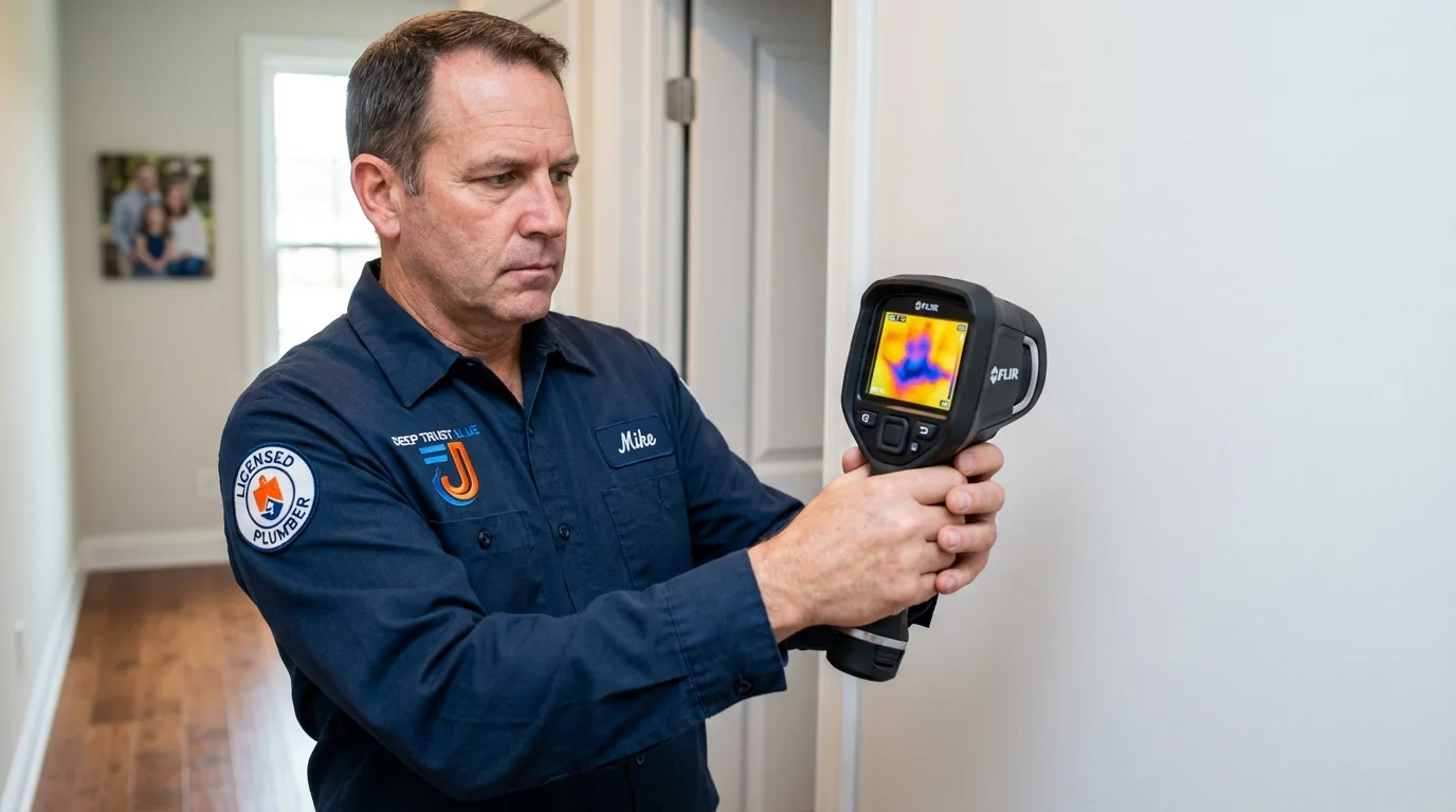 Thermal imaging leak detection by Johns Plumbing LLC in Auburn